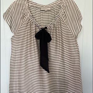 Ann Taylor Loft Blouse Ivory Size L